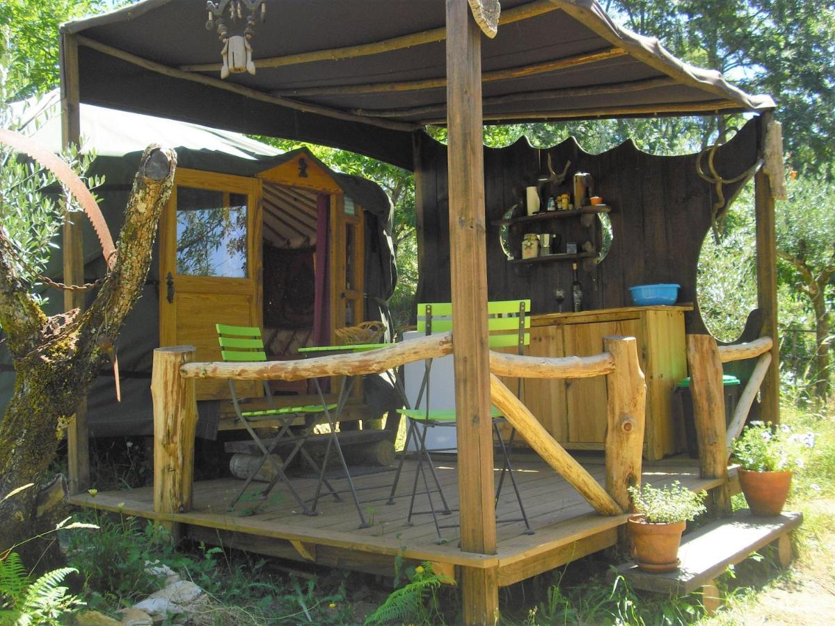 Green Man Yurt Penela Exterior foto